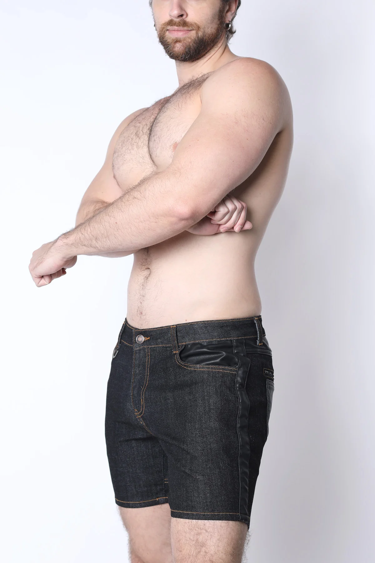 Kennel Club Shadow Denim Zipper Short - Image 4