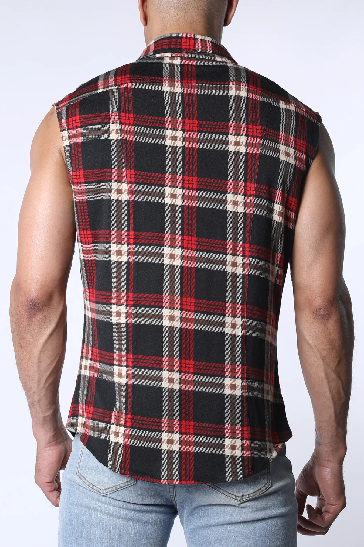 Lumber Jacked Sleeveless Shirt - Image 6