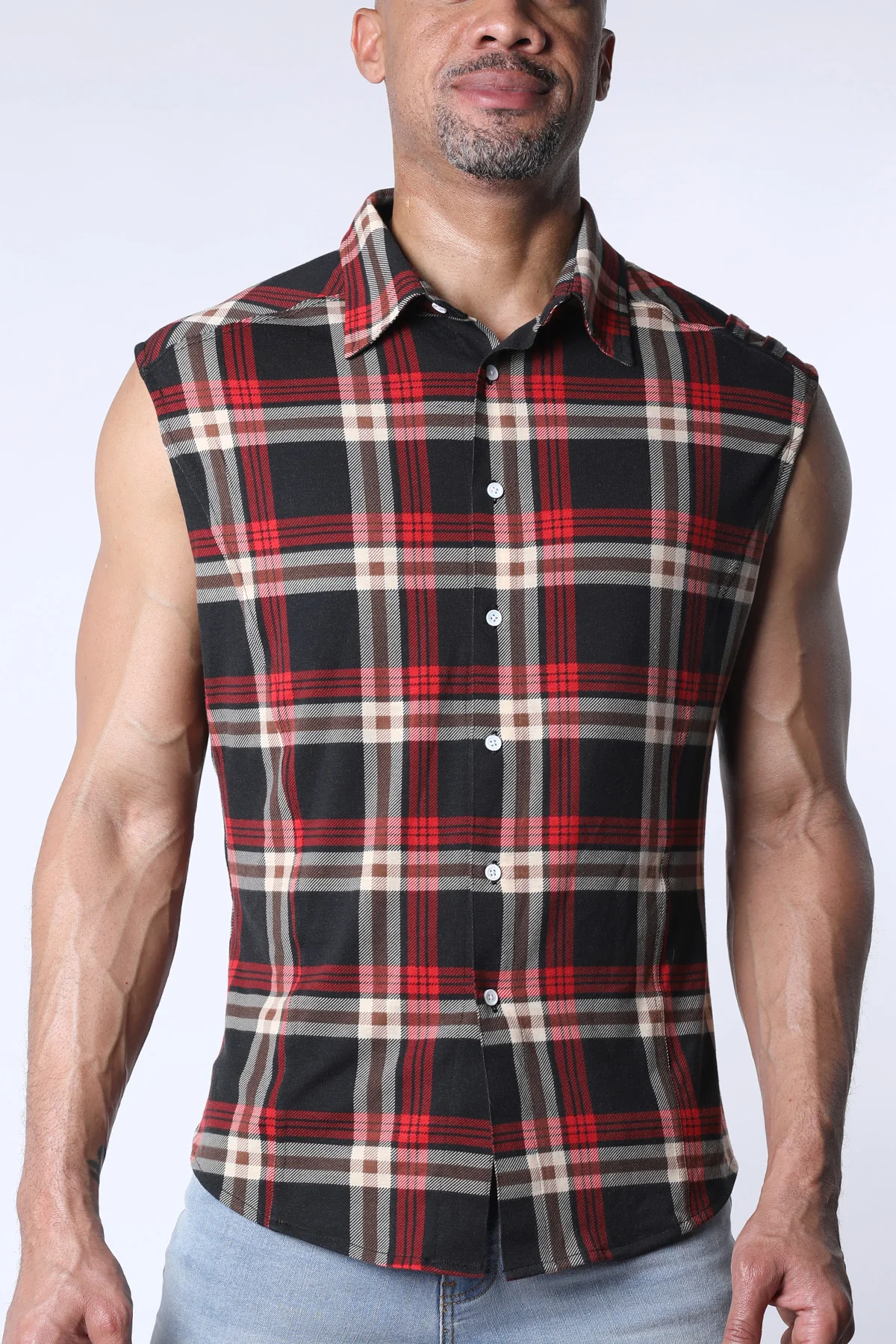 Lumber Jacked Sleeveless Shirt - Image 7