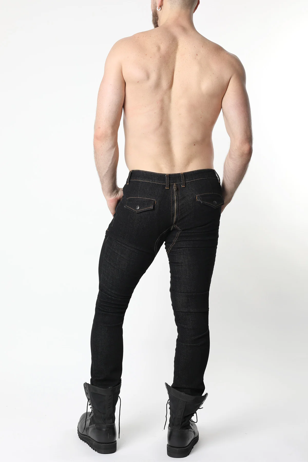 Slick Carpenter Denim Zipper Pant - Image 4