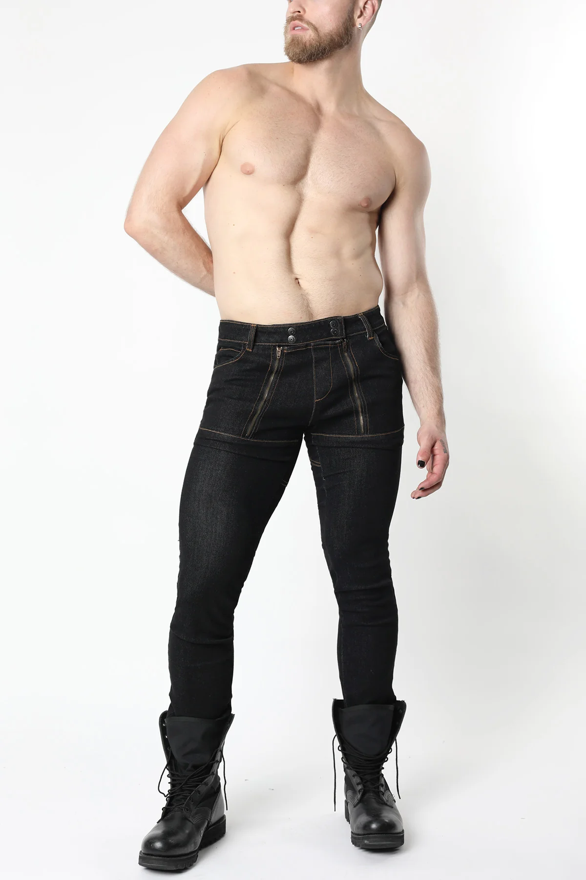 Slick Carpenter Denim Zipper Pant - Image 5