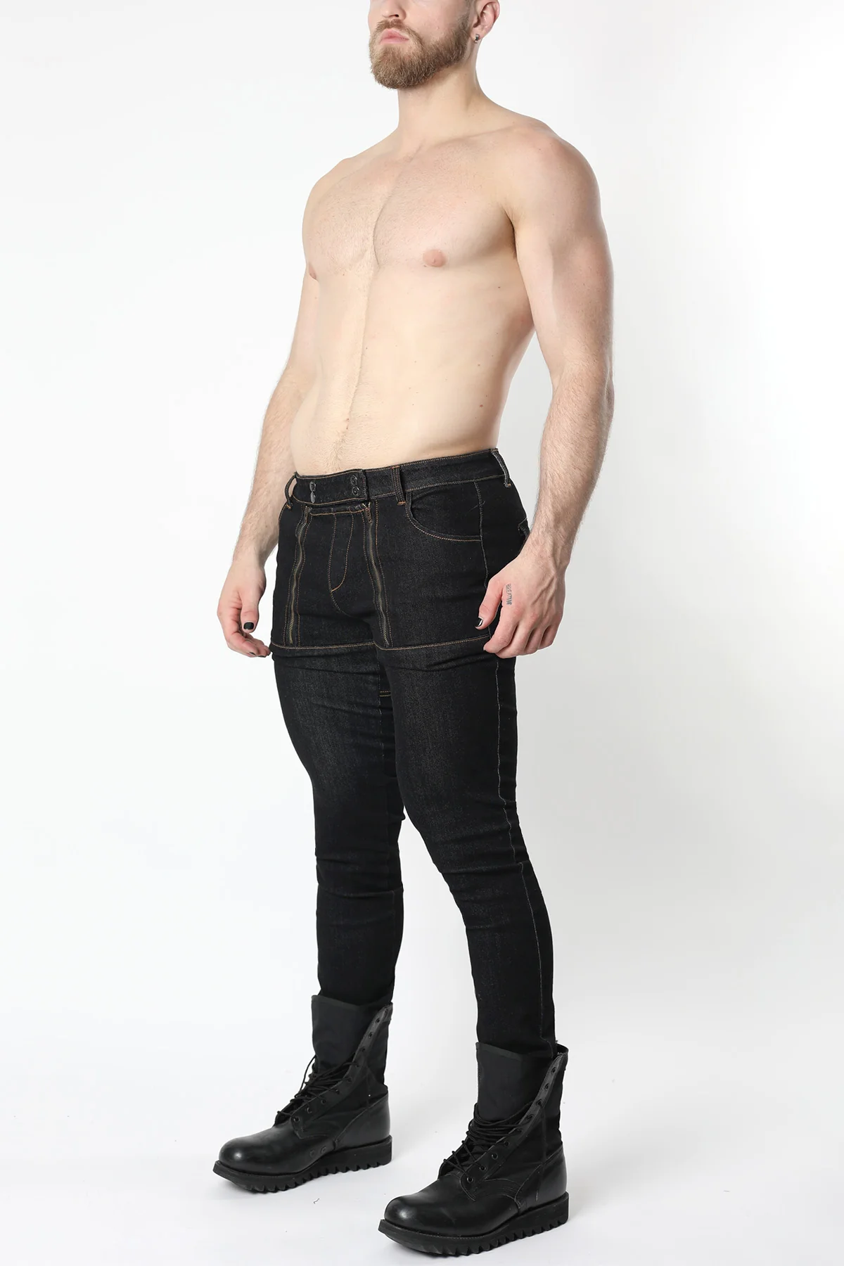 Slick Carpenter Denim Zipper Pant - Image 6