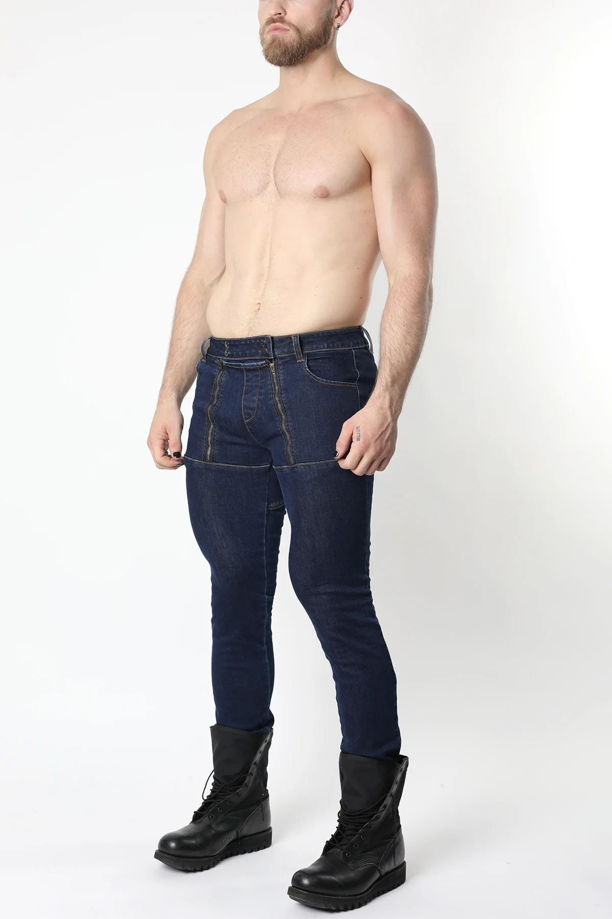 Slick Carpenter Denim Zipper Pant - Image 9