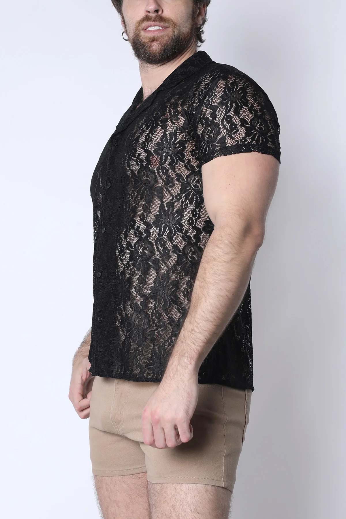 Sorrento Button-Down Lace Shirt - Image 4