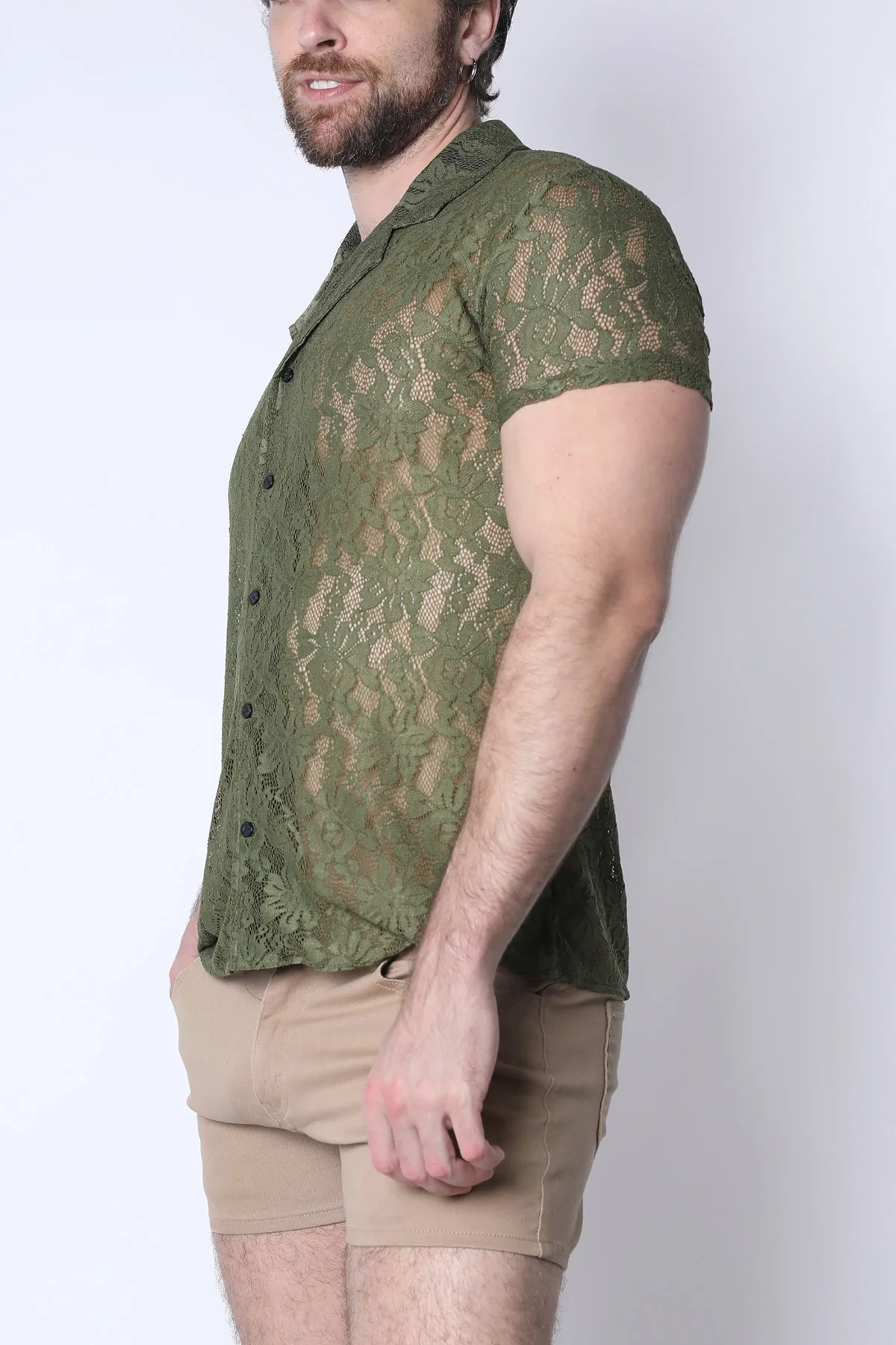 Sorrento Button-Down Lace Shirt - Image 6