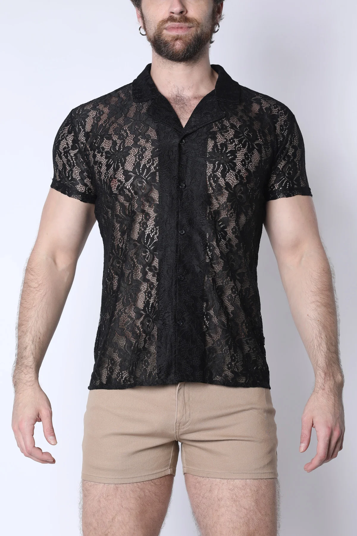 Sorrento Button-Down Lace Shirt - Image 8