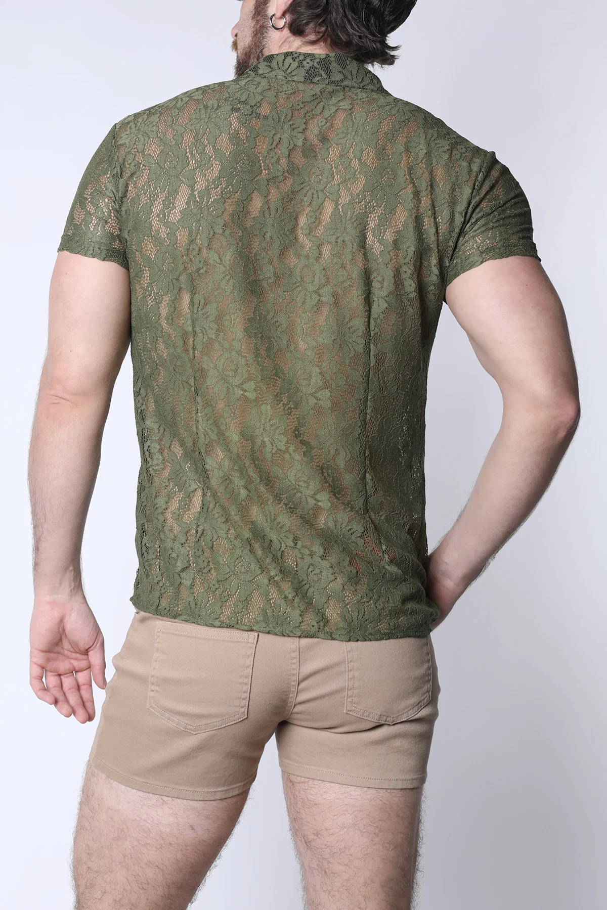 Sorrento Button-Down Lace Shirt - Image 9