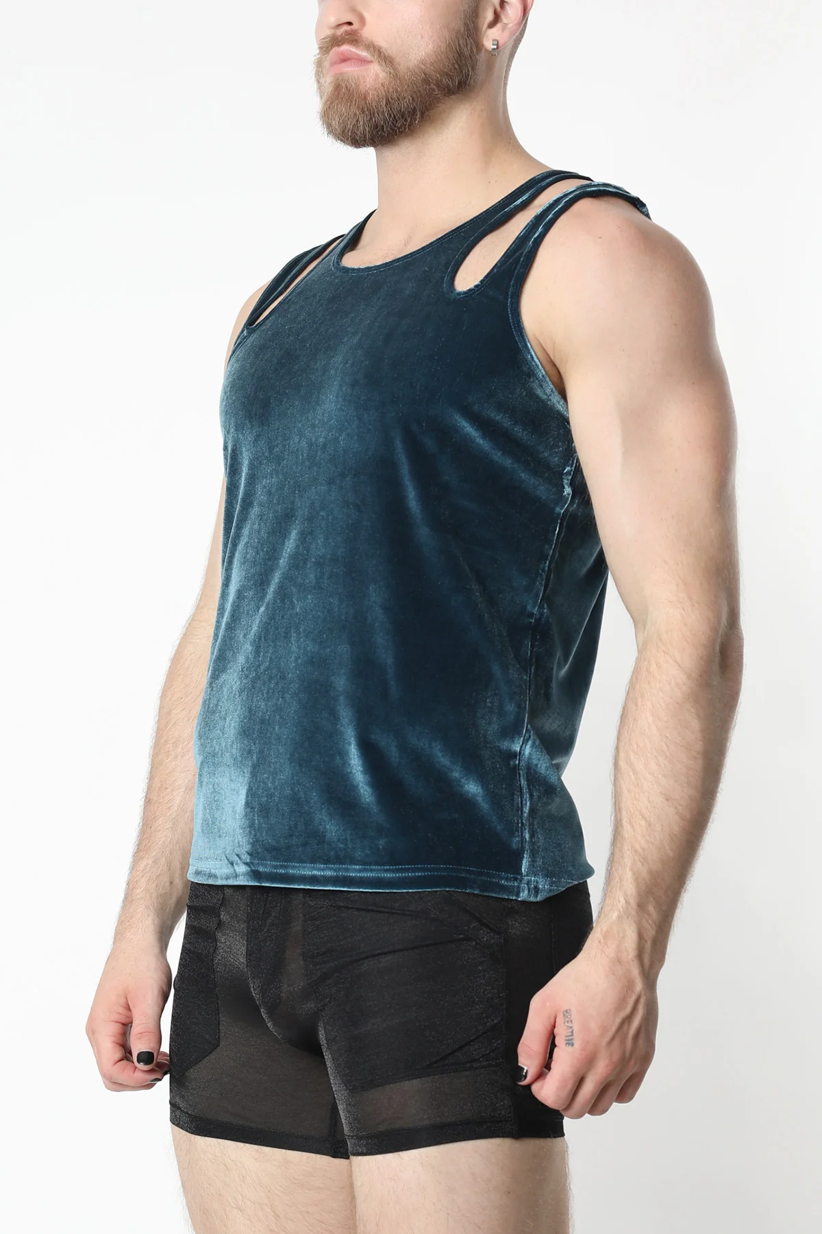 Vaux Velvet Crush Double Strap Tank Top **FINAL SALE**