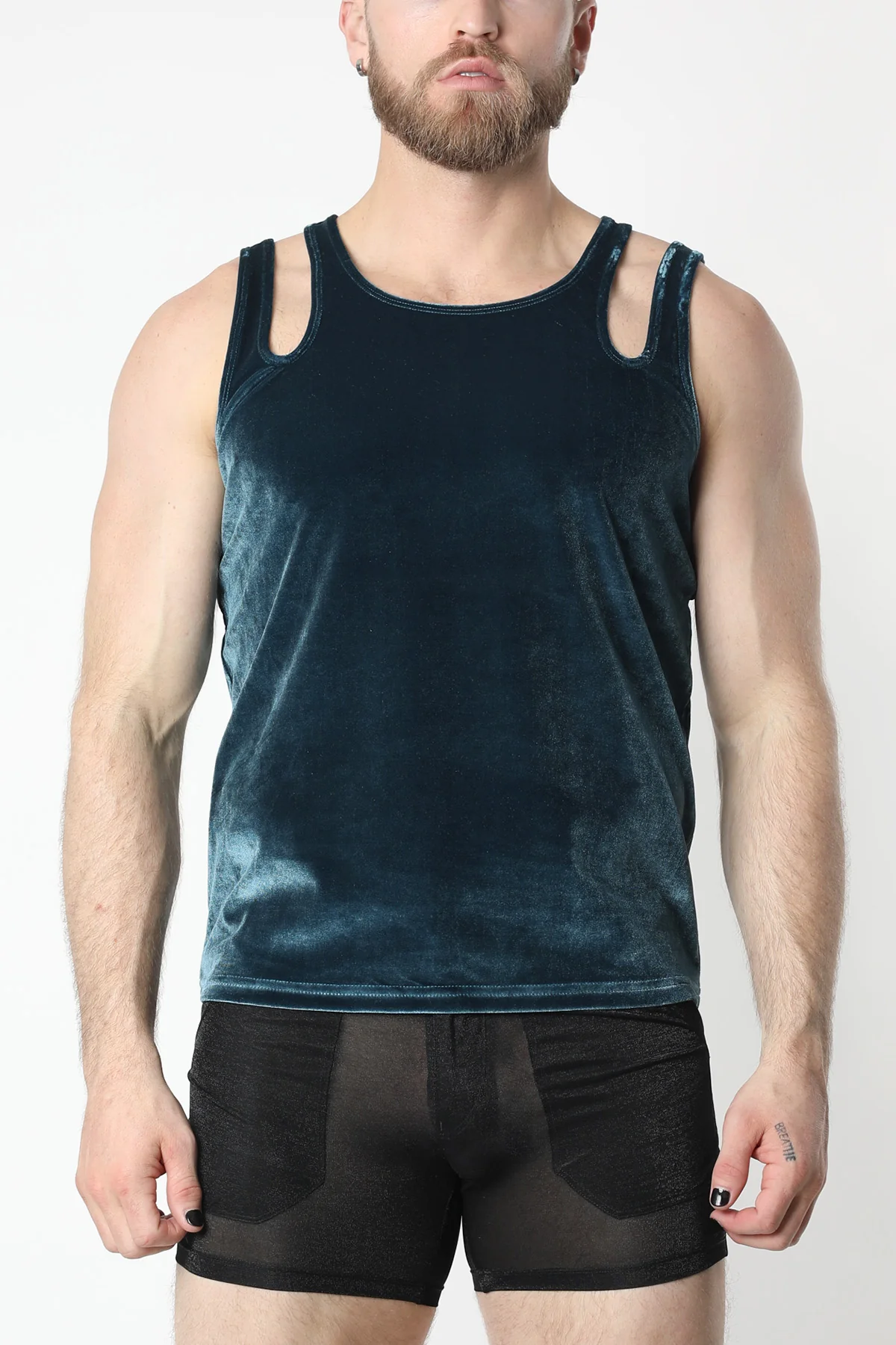 Vaux Velvet Crush Double Strap Tank Top **FINAL SALE** - Image 2