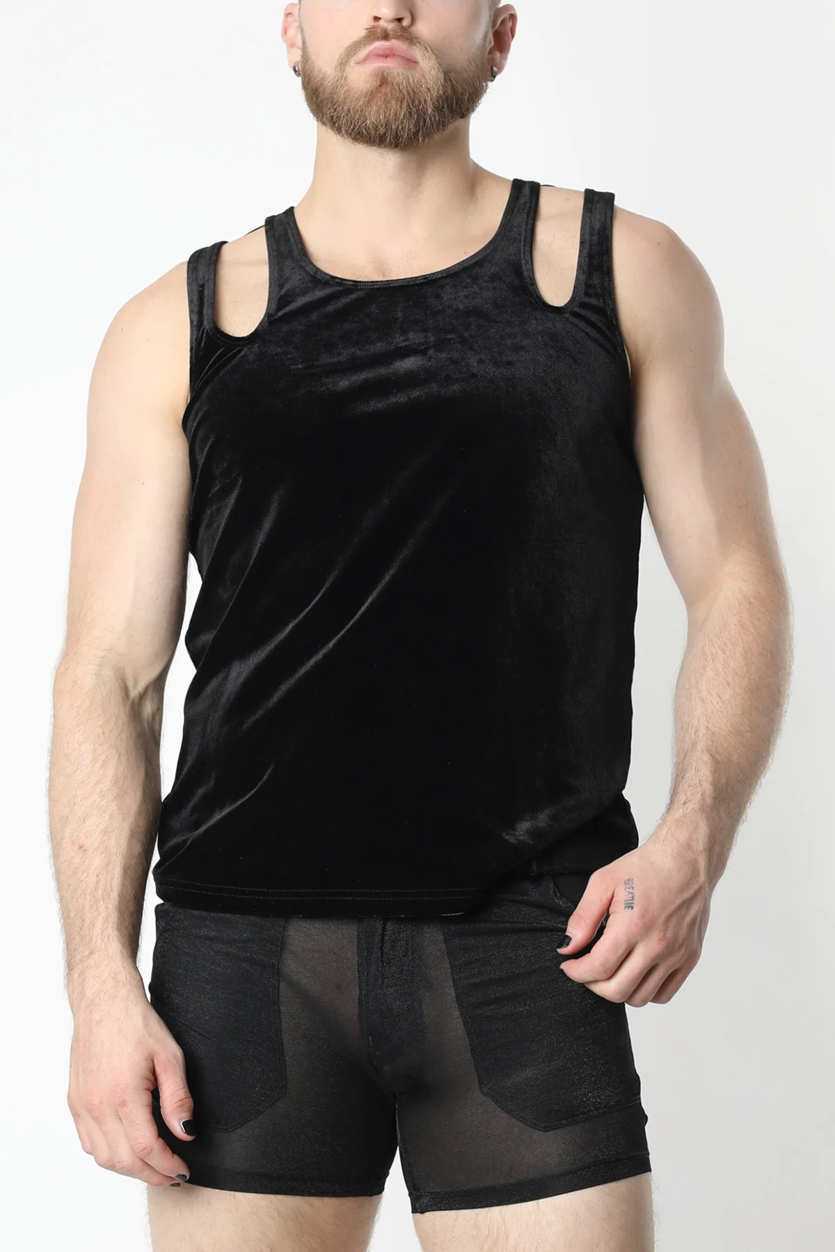 Vaux Velvet Crush Double Strap Tank Top **FINAL SALE** - Image 5